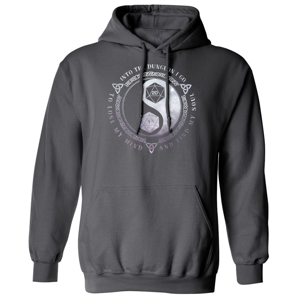 Into The Dungeon I Go Classic Unisex Hoodie - Charcoal - 7