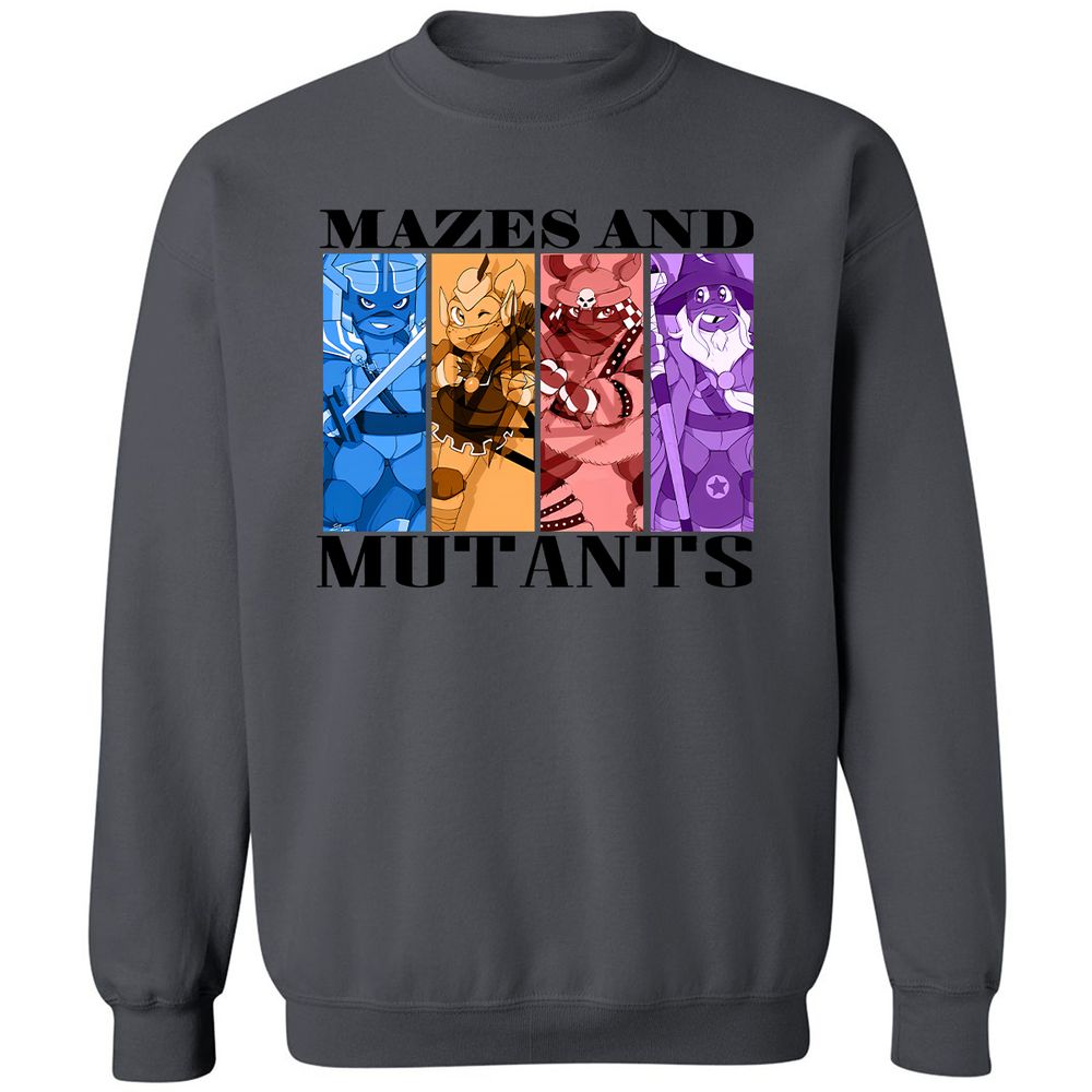 Mazes & Mutants Classic Unisex Sweatshirt - Charcoal - 7