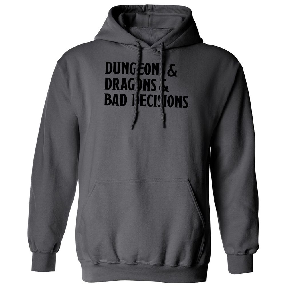 Bad Decisions Classic Unisex Hoodie - Charcoal - 7