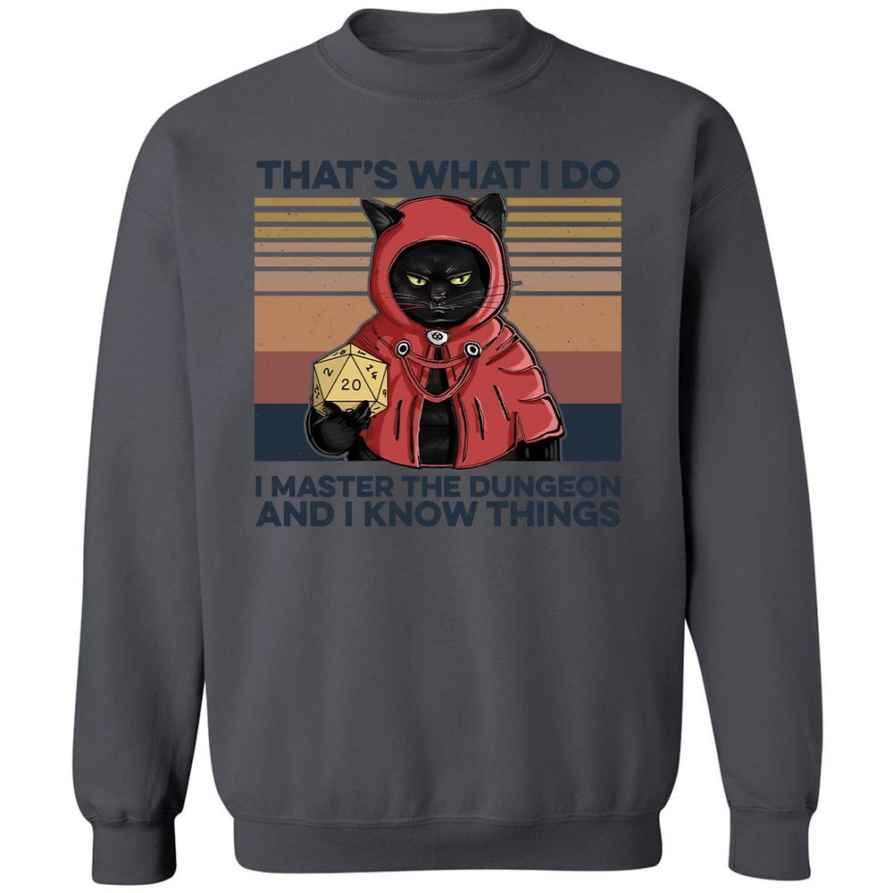 I Master The Dungeons Classic Unisex Sweatshirt - Charcoal - 7