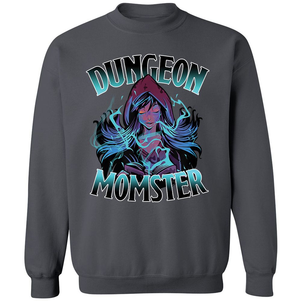 Dungeon Momster Classic Unisex Sweatshirt - Charcoal - 7