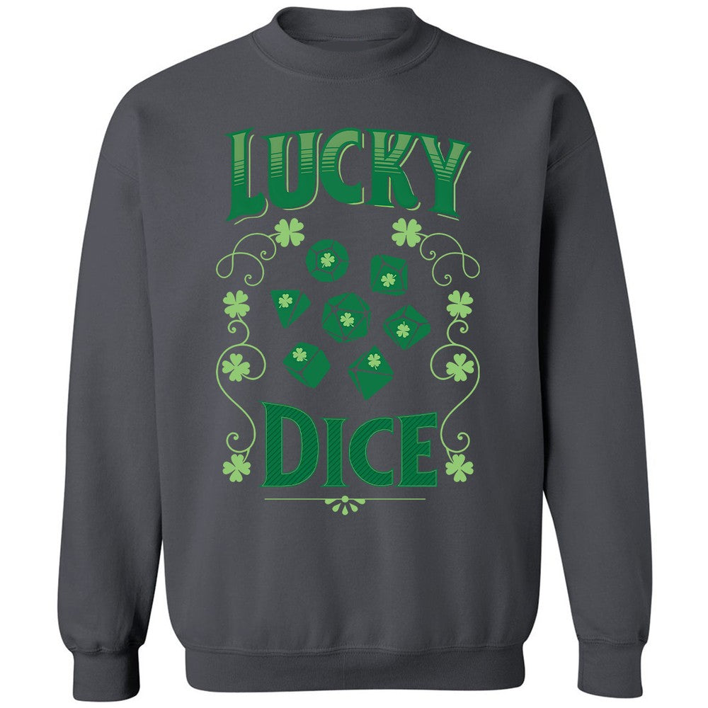 Lucky Dice Classic Unisex Sweatshirt - Charcoal - 7