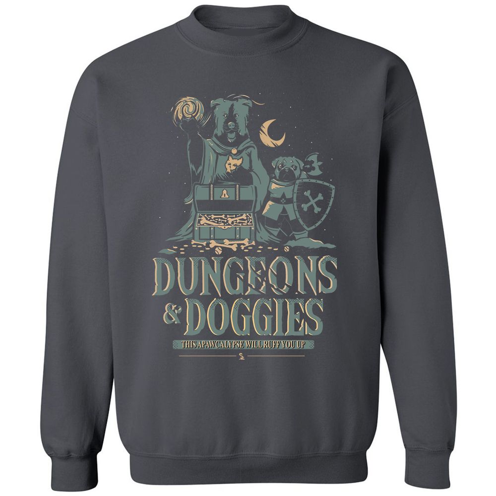 Dungeons & Doggies Classic Unisex Sweatshirt - Charcoal - 7