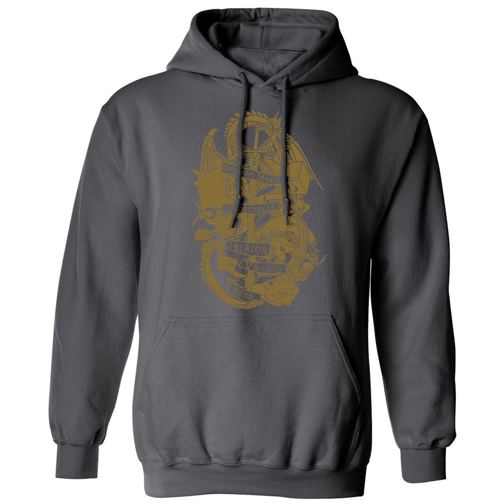 Dungeon Master Dragon Classic Unisex Hoodie - Charcoal - 7