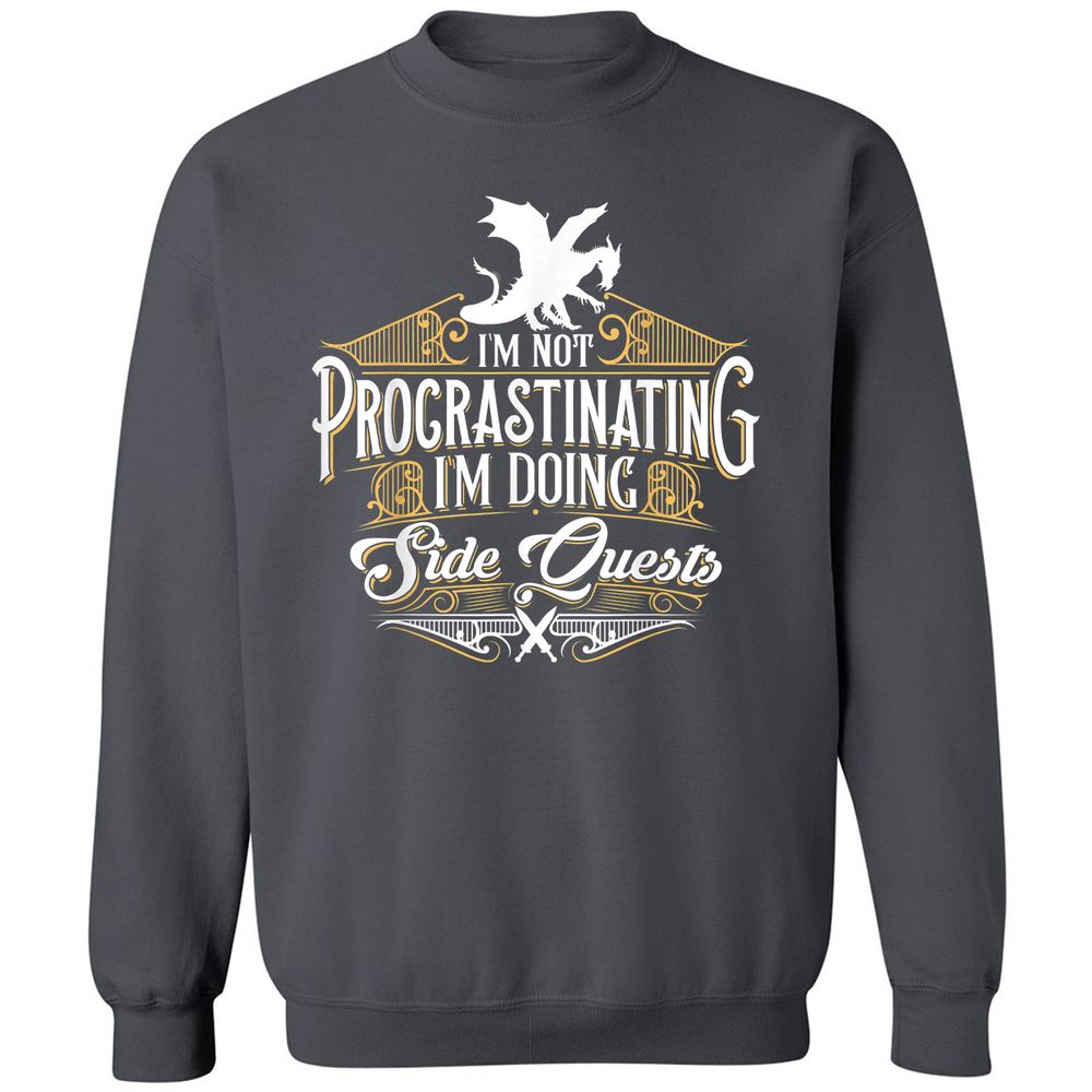 I'm Doing Side Quests Classic Unisex Sweatshirt - Charcoal - 7