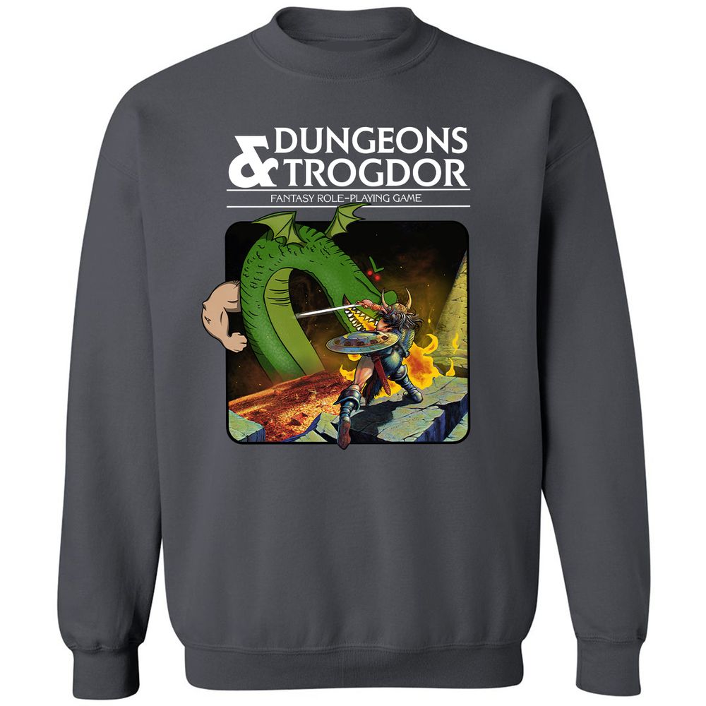 Trogdor Classic Unisex Sweatshirt - Charcoal - 7