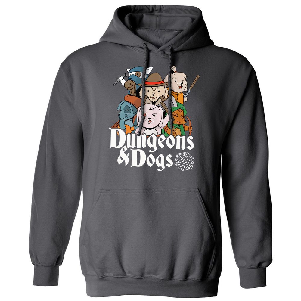 Dungeons & Dogs Classic Unisex Hoodie - Charcoal - 7