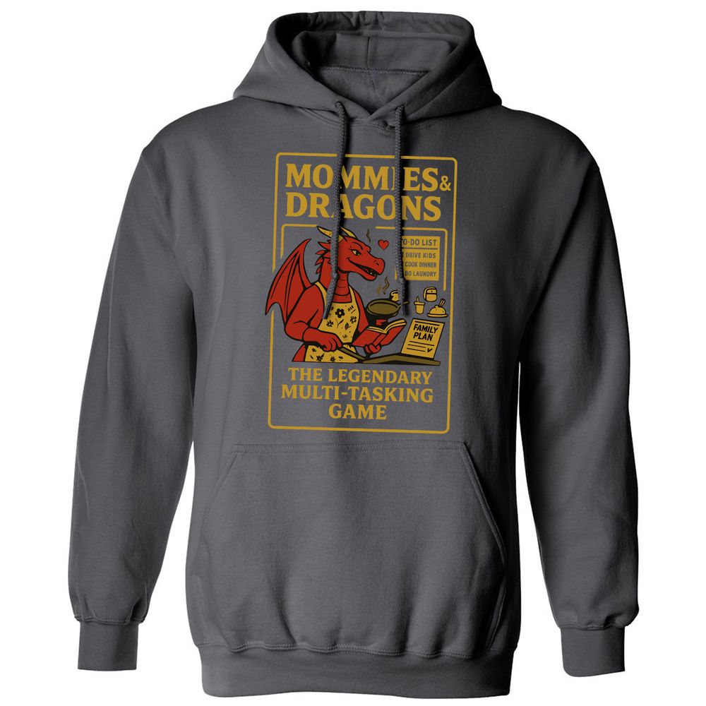 Mommies & Dragons Classic Unisex Hoodie - Charcoal - 7