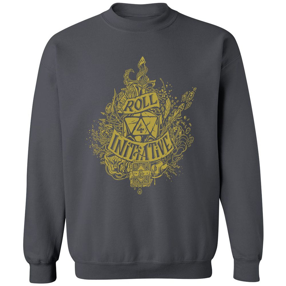 Roll Initiative Classic Unisex Sweatshirt - Charcoal - 7
