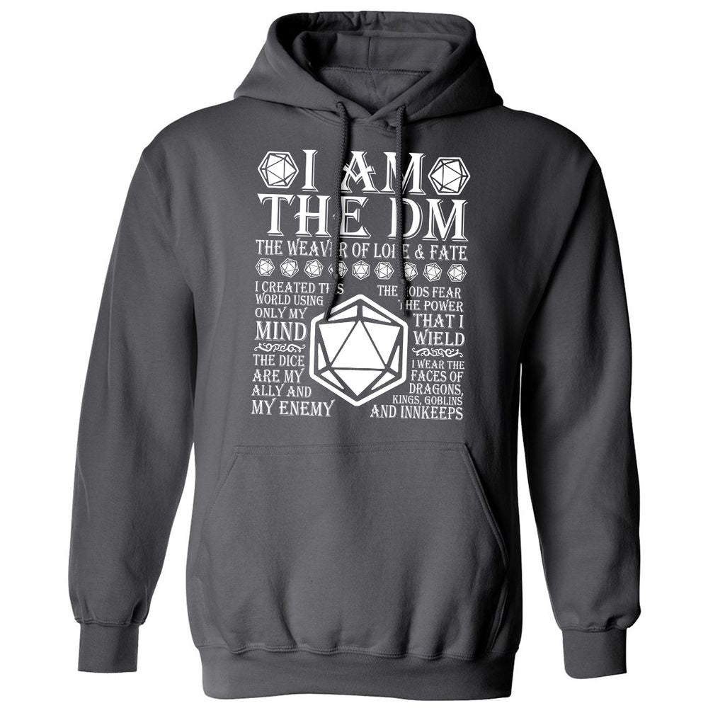 I Am The DM The Weaver Of Lore And Fate Classic Unisex Hoodie - Charcoal - 7