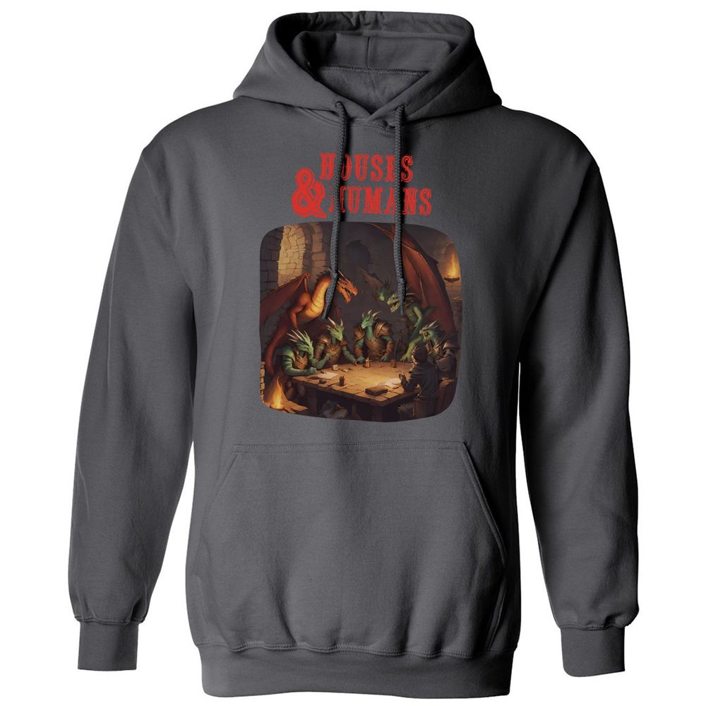 Houses And Humans Classic Unisex Hoodie - Charcoal - 7