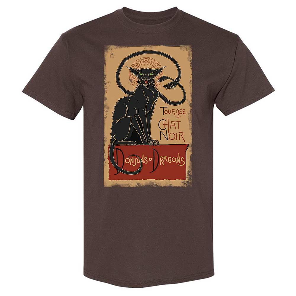 Tournee Du Chat Noir Classic Unisex T-Shirt - Dark Chocolate - 7