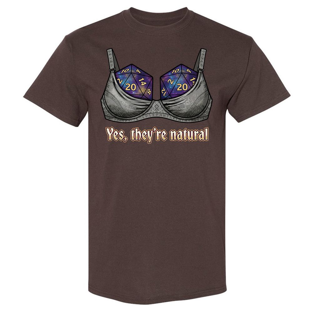 They Are Natural Nat20 Classic Unisex T-Shirt - Dark Chocolate - 7