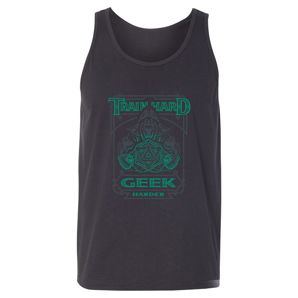 Train Hard, Geek Harder - Dark Grey - 7