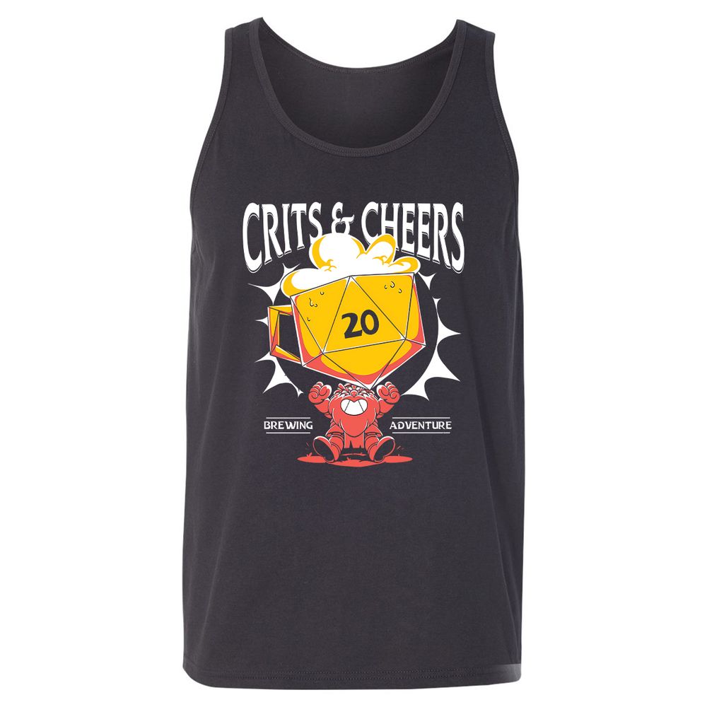 Crits & Cheers Unisex Jersey Tank - Dark Grey - 7