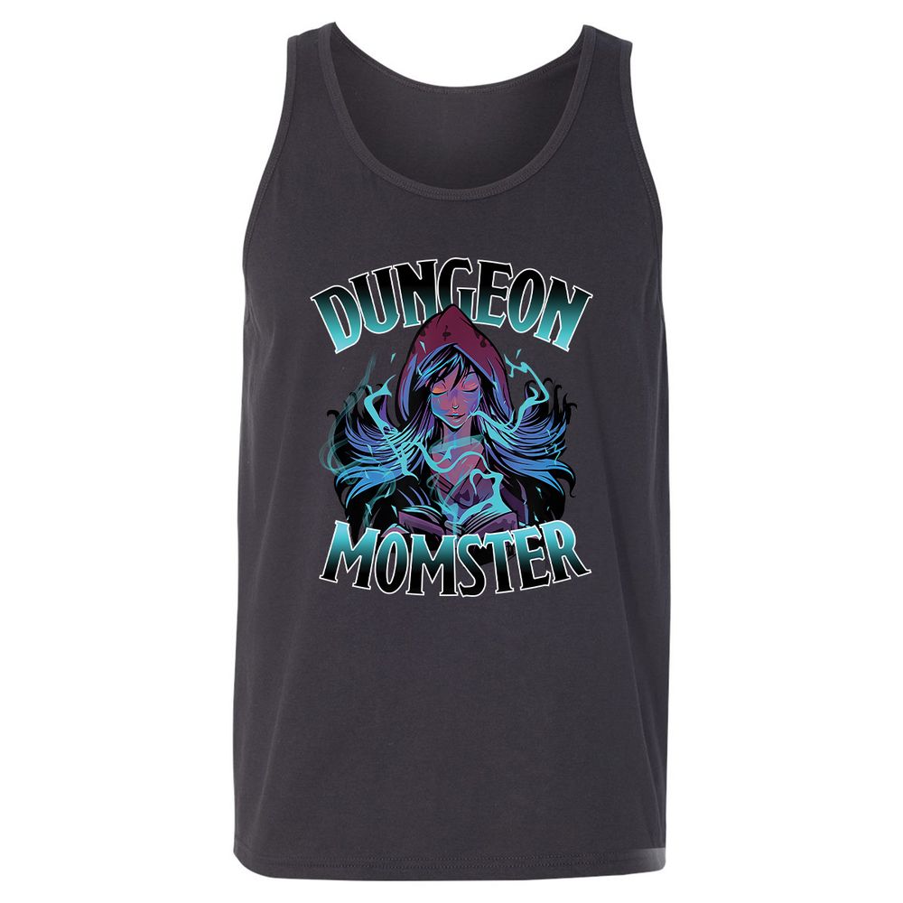 Dungeon Momster Unisex Jersey Tank - Dark Grey - 7