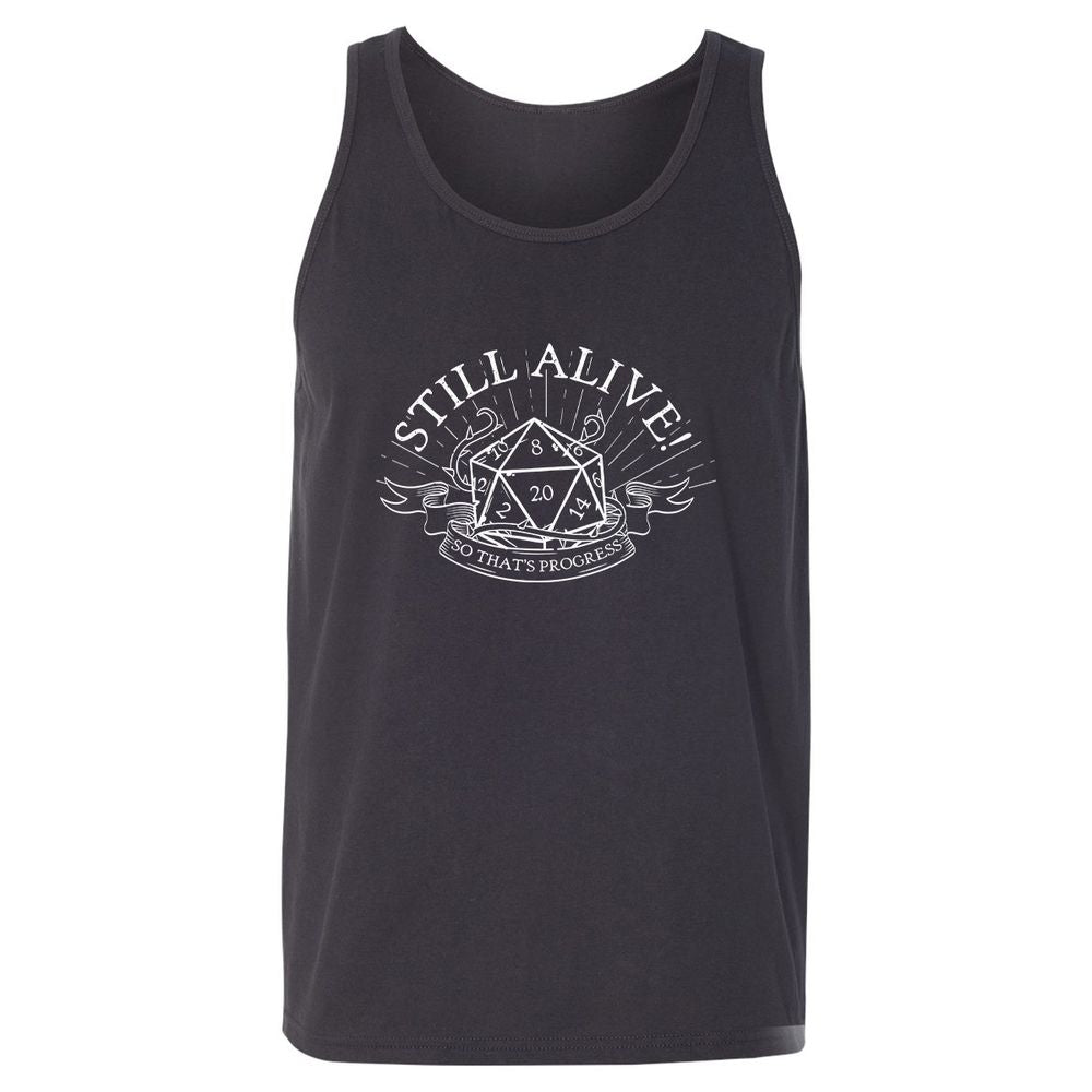 Still Alive So That's Progress - Dark Grey - 7