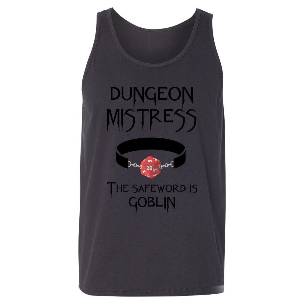 Dungeon Mistress Unisex Jersey Tank - Dark Grey - 7