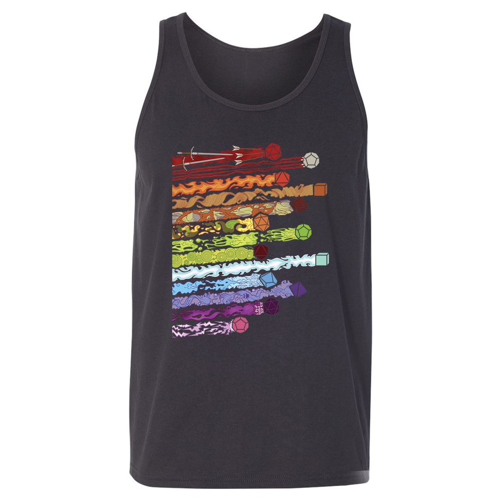 Damage Dices Unisex Jersey Tank - Dark Grey - 7