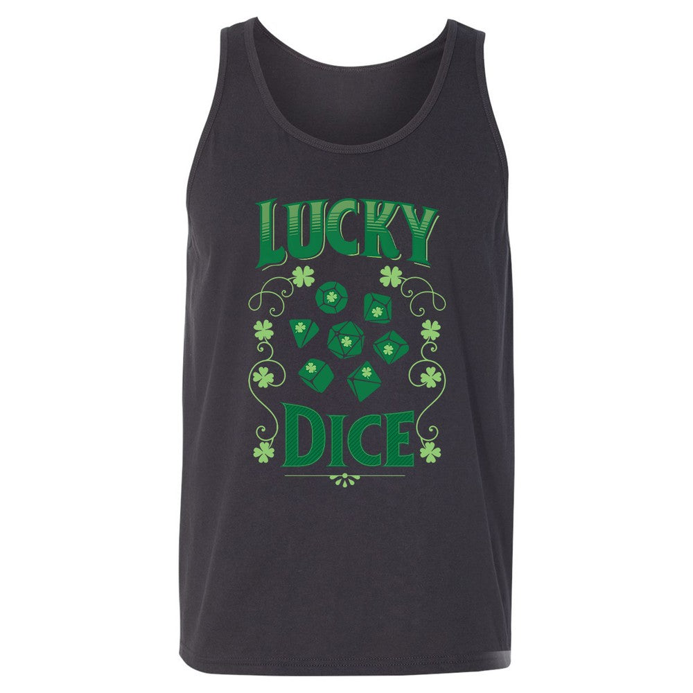 Lucky Dice Unisex Jersey Tank - Dark Grey - 7
