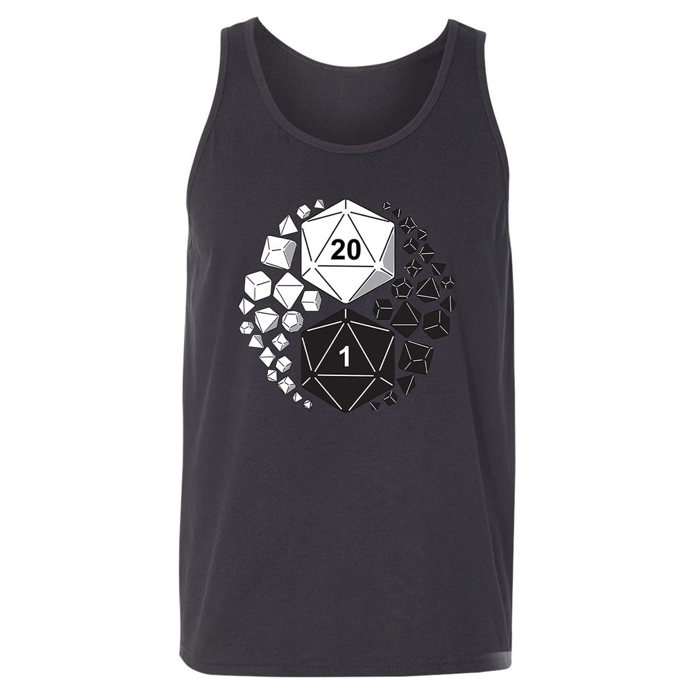 Gaming Yin Yang Unisex Jersey Tank - Dark Grey - 7