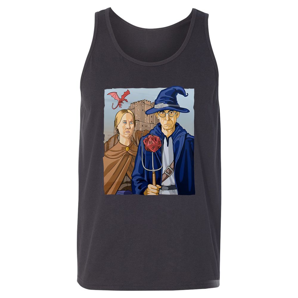 DnD Gothic Unisex Jersey Tank - Dark Grey - 7