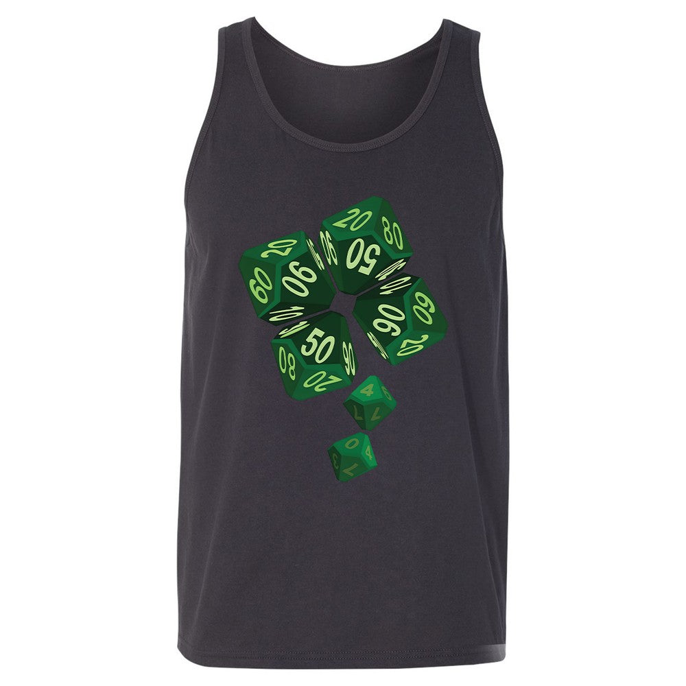 Dice Clover Unisex Jersey Tank - Dark Grey - 7