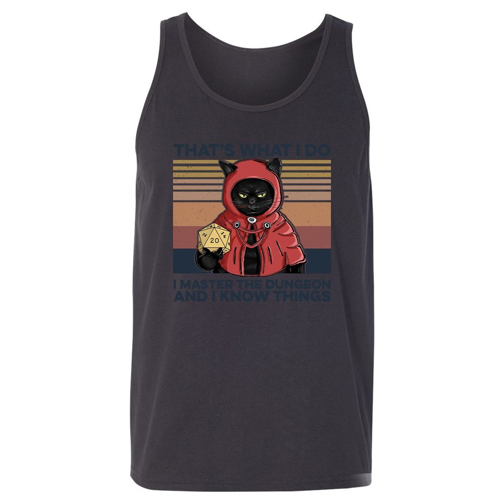 I Master The Dungeons Unisex Jersey Tank - Dark Grey - 7