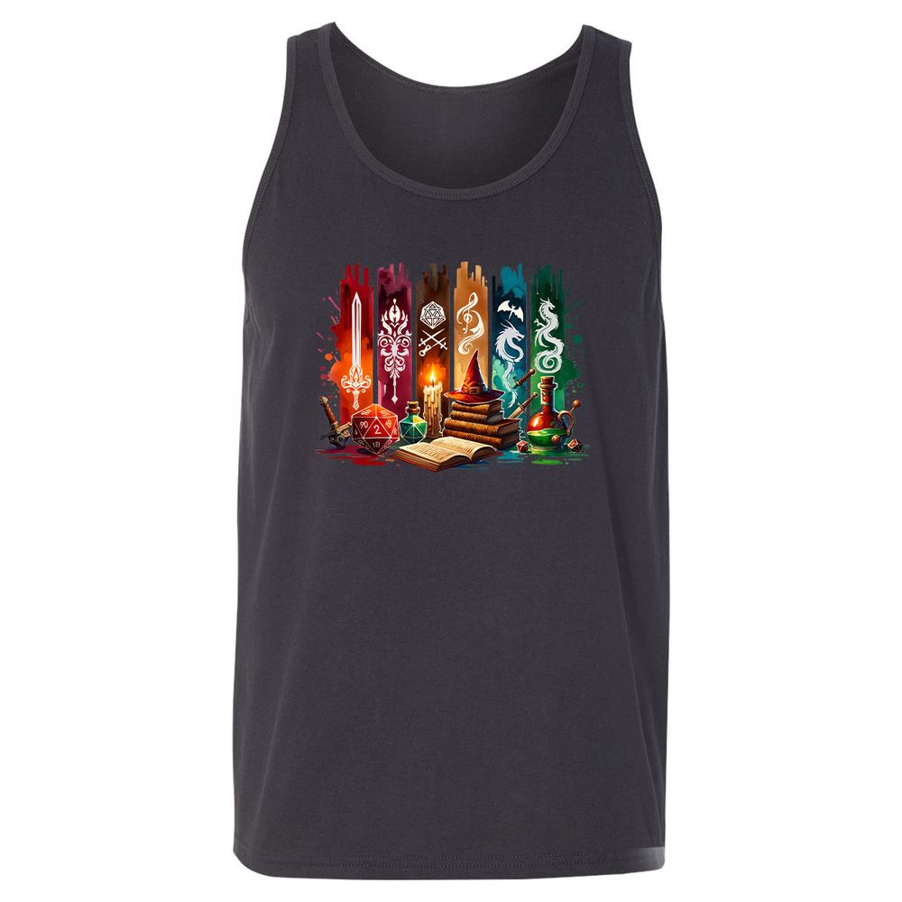 DnD Classes Unisex Jersey Tank - Dark Grey - 7