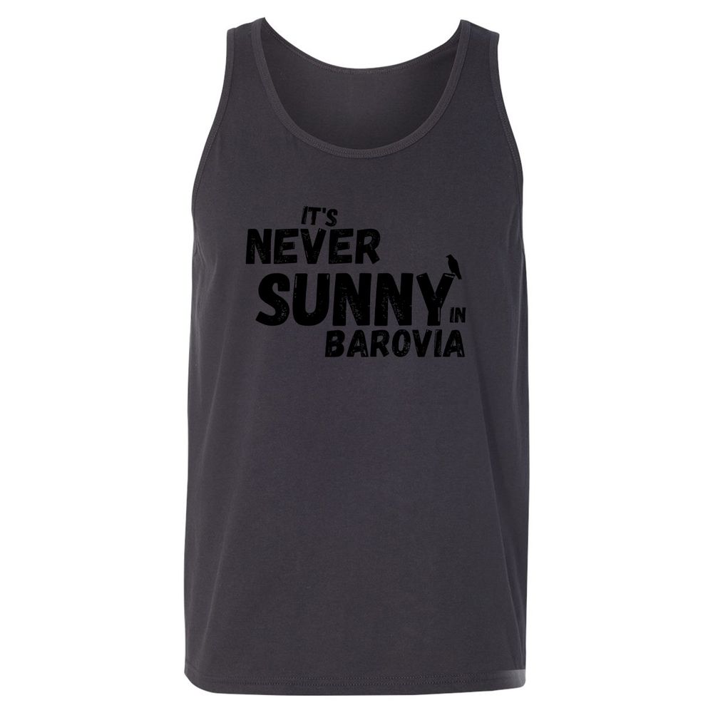 It's Never Sunny In Barovia Unisex Jersey Tank - Dark Grey - 7
