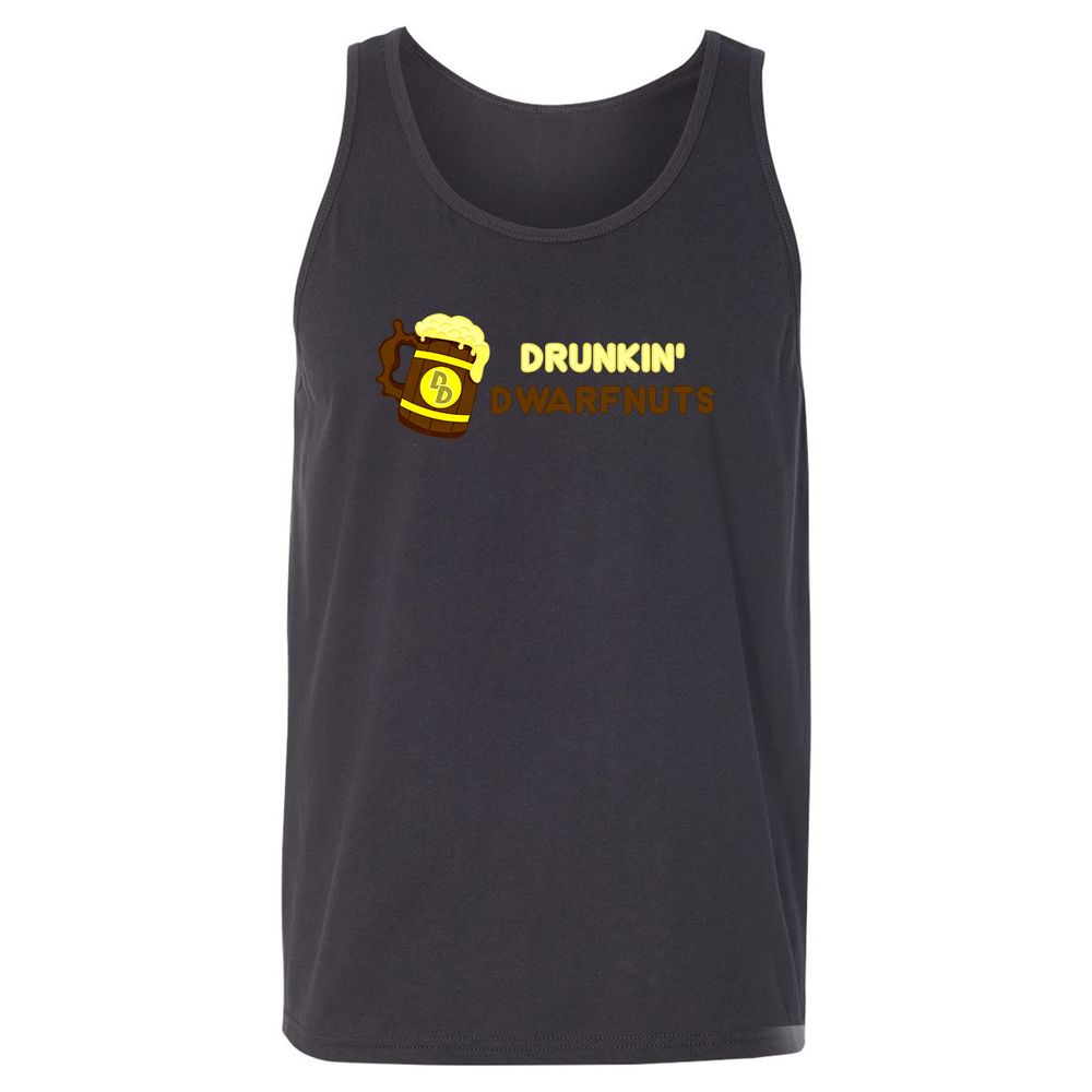 Drunkin' Dwartnuts Unisex Jersey Tank - Dark Grey - 7