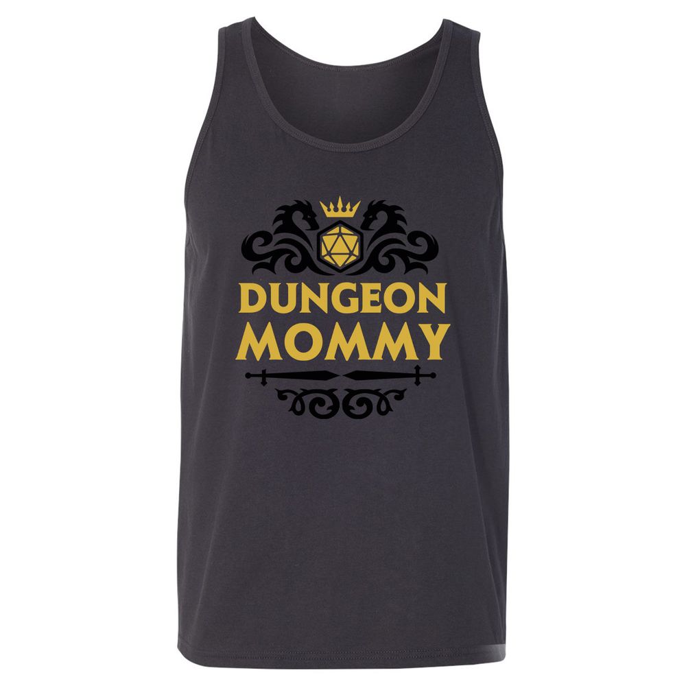 Dungeon Mommy Unisex Jersey Tank - Dark Grey - 7