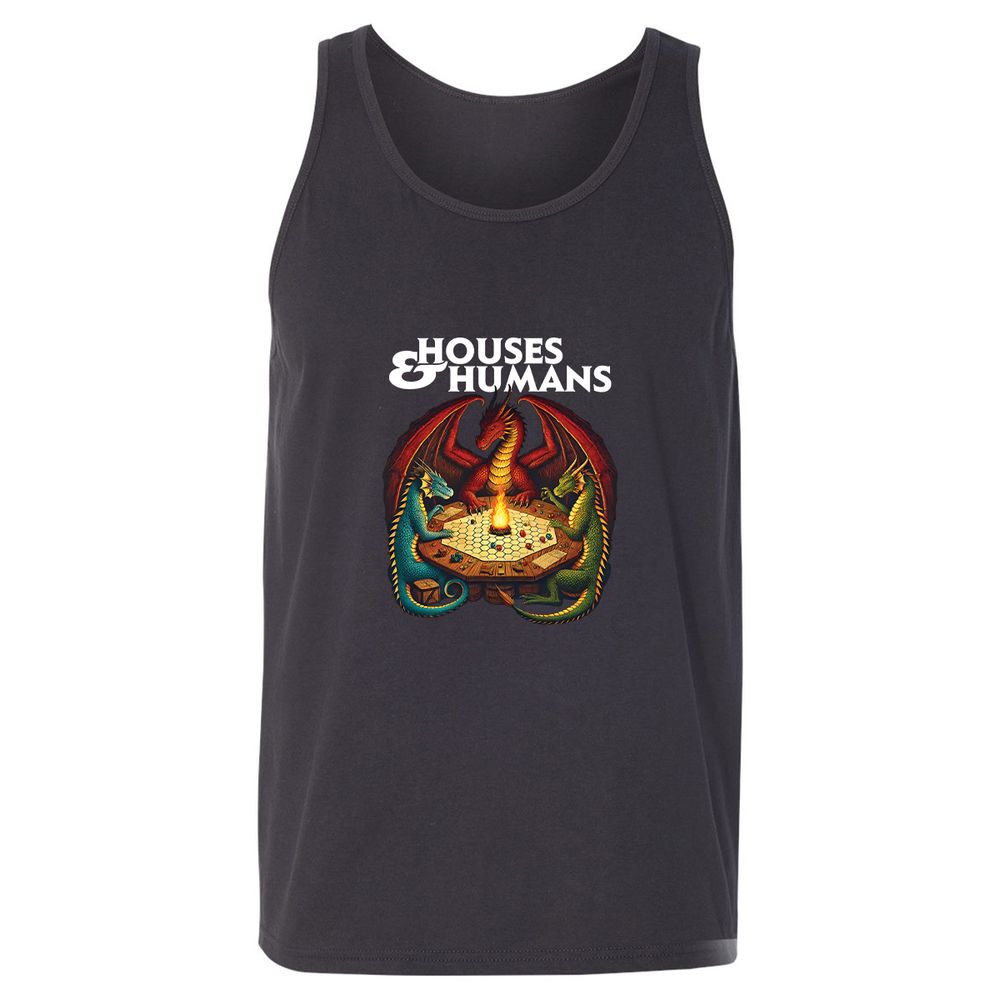 Houses & Humans Unisex Jersey Tank - Dark Grey - 7