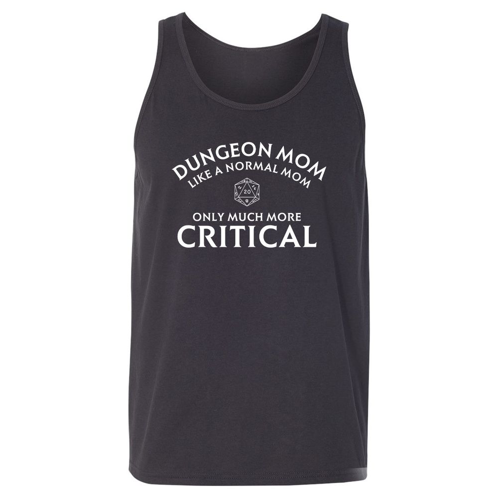 Dungeon Mom Normal Mom Unisex Jersey Tank - Dark Grey - 7