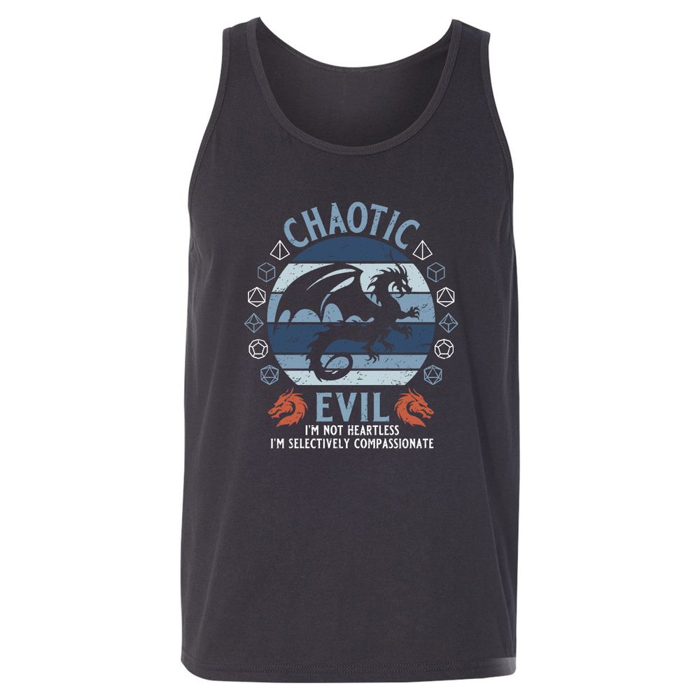 Chaotic Evil 2 Unisex Jersey Tank - Dark Grey - 7