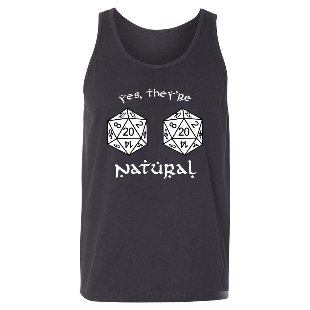 They Are Natural Unisex Jersey Tank - Dark Grey - 7