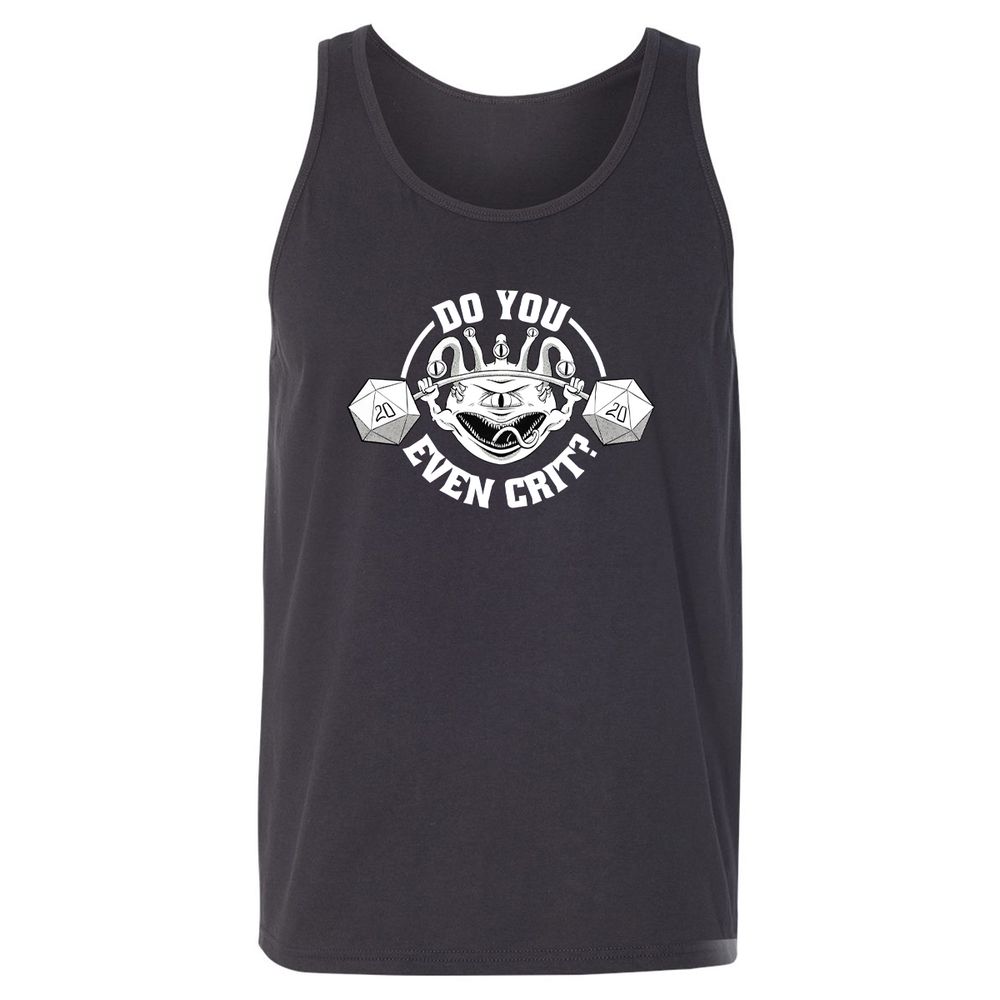 Do You Even Crit Unisex Jersey Tank - Dark Grey - 7