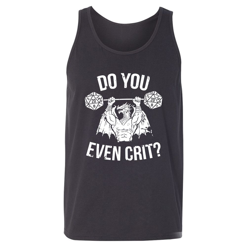 Do You Even Crit Unisex Jersey Tank - Dark Grey - 7