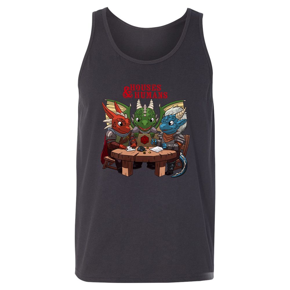 Houses & Humans Unisex Jersey Tank - Dark Grey - 7