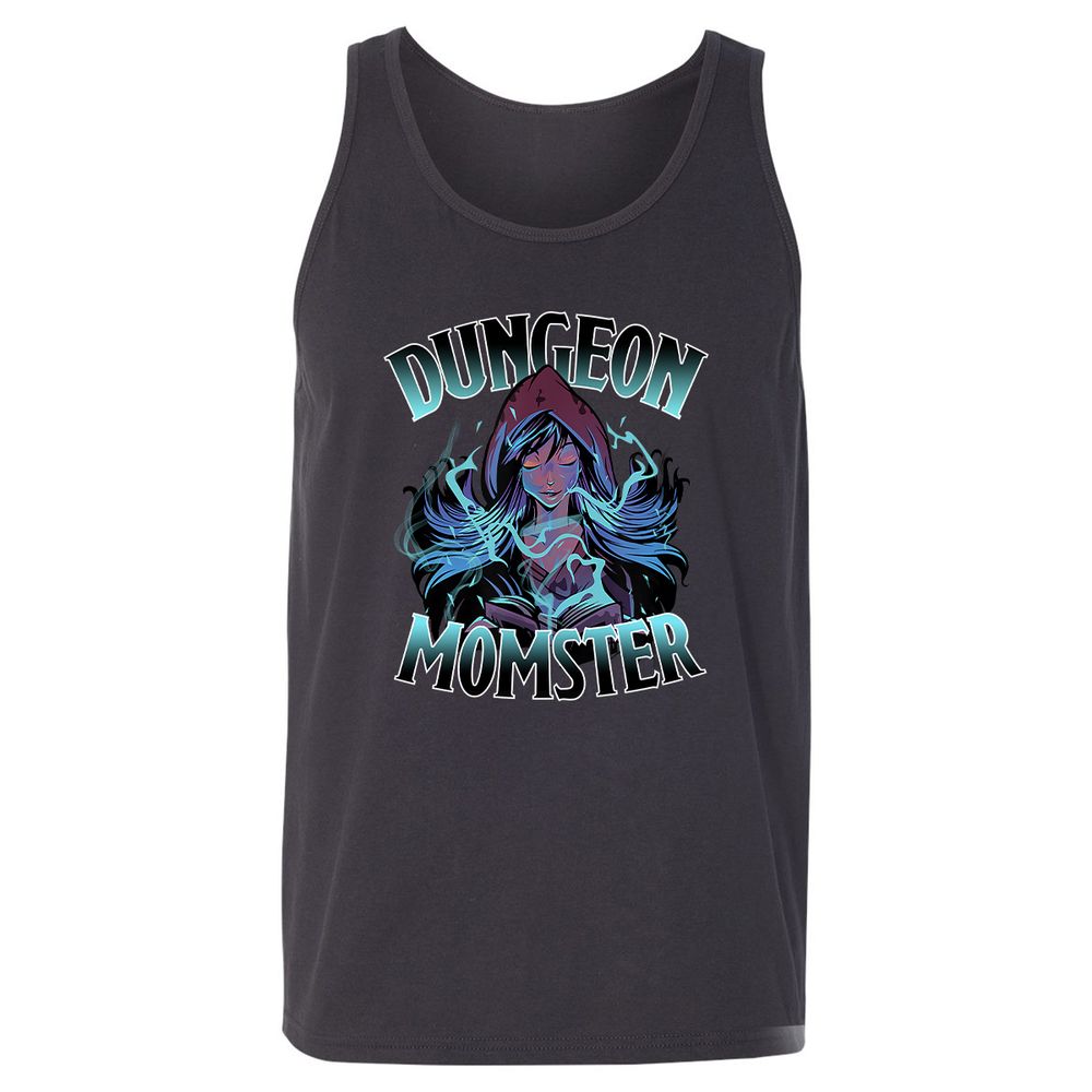Dungeon Momster Unisex Jersey Tank - Dark Grey - 7