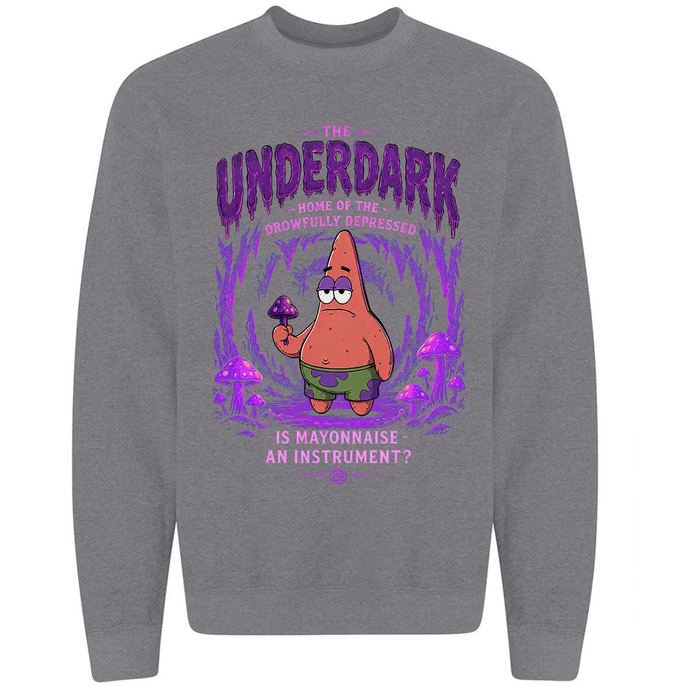 The Underdark Classic Unisex Sweatshirt - Graphite Heather - 7