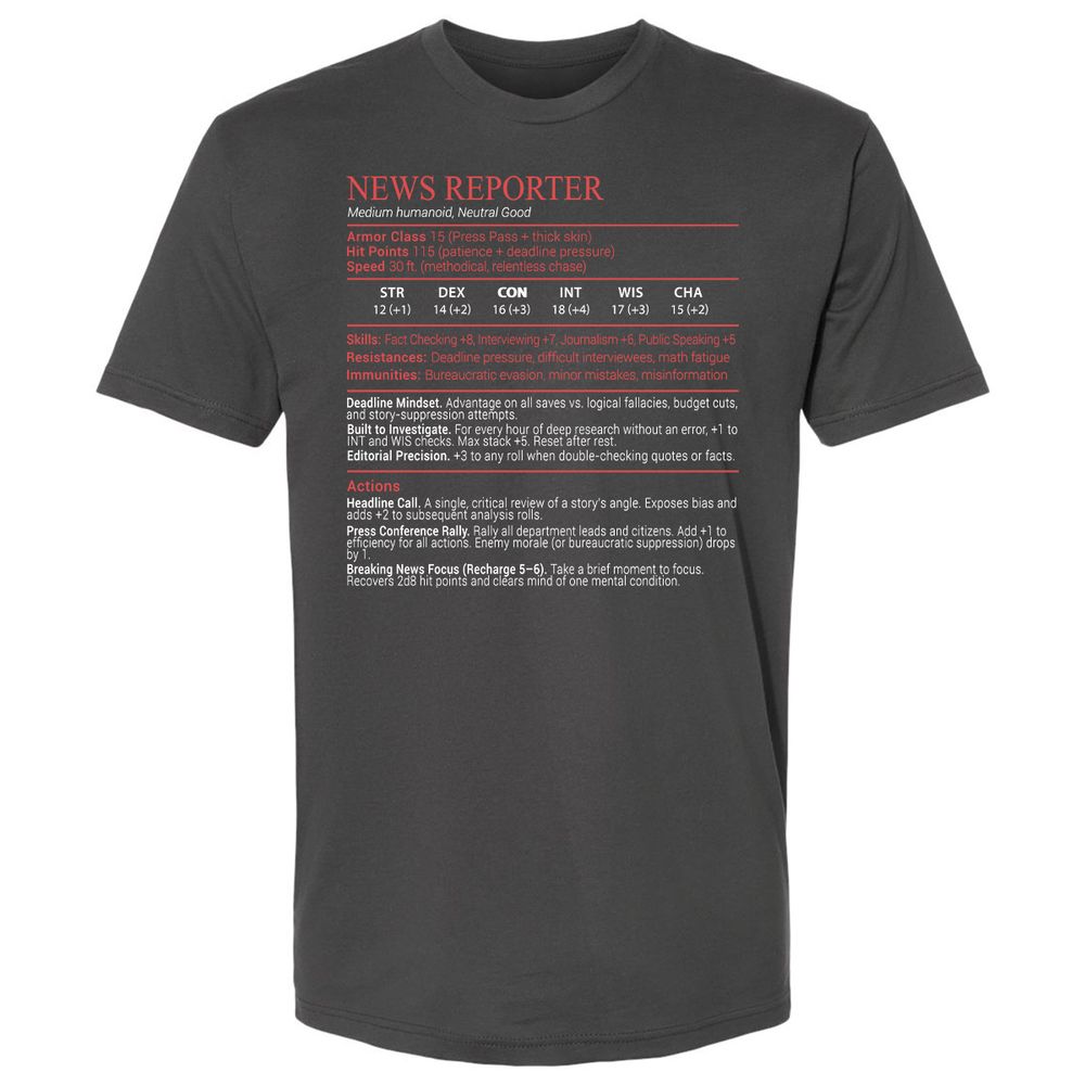 News Reporter Stats Block - Heavy Metal - 7