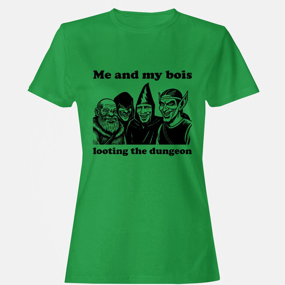 Me and my bois looting the dungeon Women's T-Shirt - Irish Green - 7