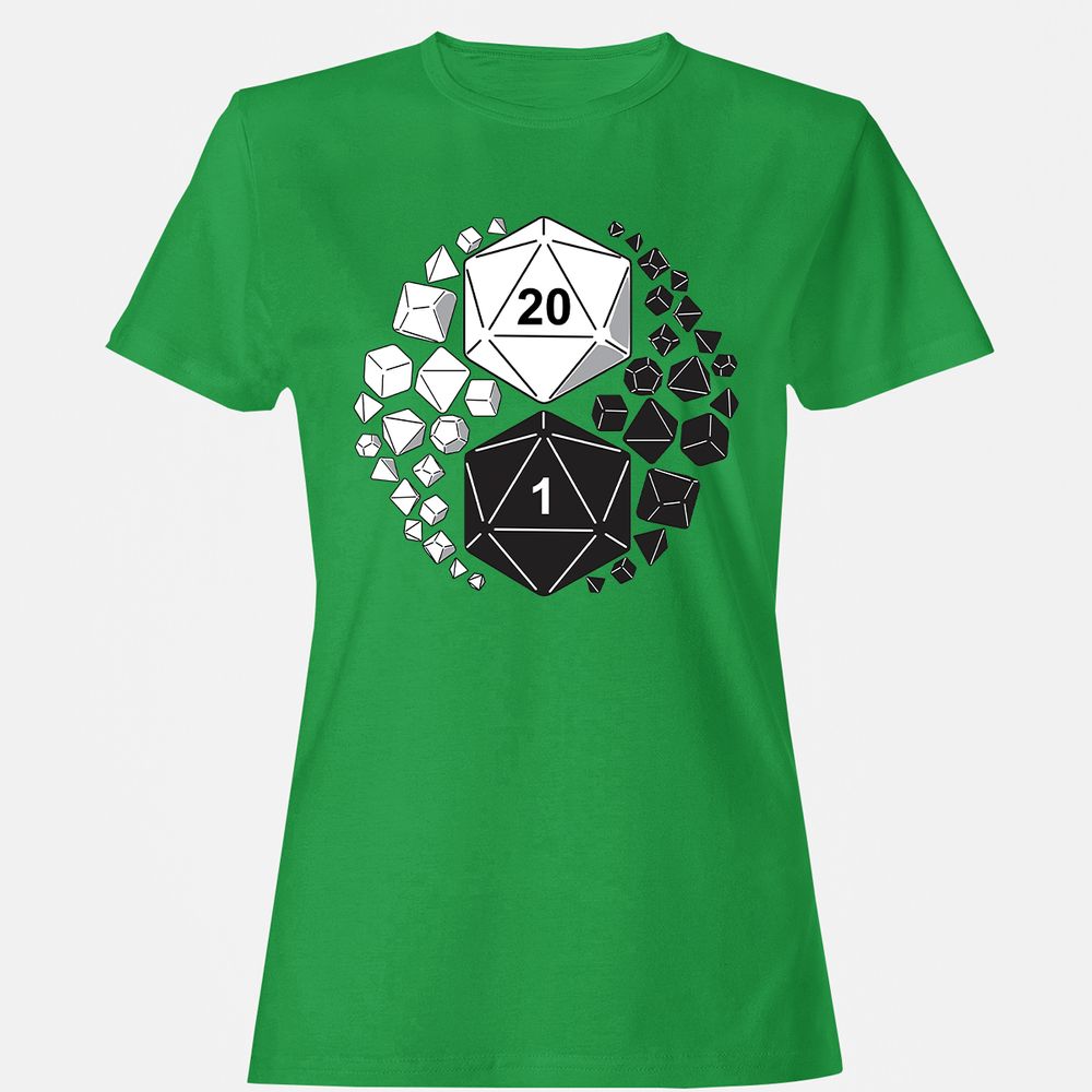 Gaming Yin Yang Women's T-Shirt - Irish Green - 7