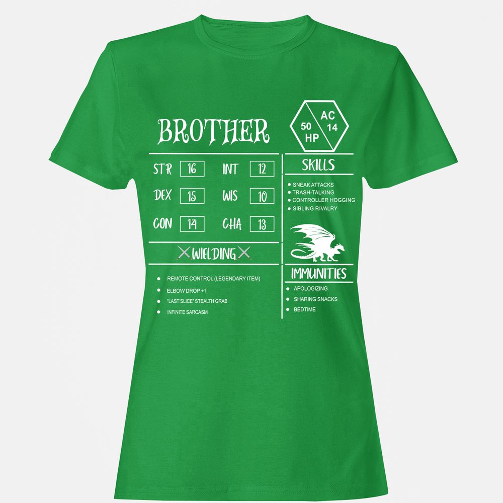 Brother Stats Women's T-Shirt - Irish Green - 7