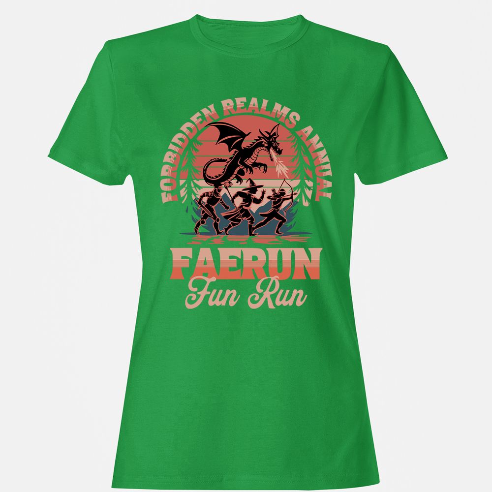 Faerun Fun Run Women's T-Shirt - Irish Green - 7