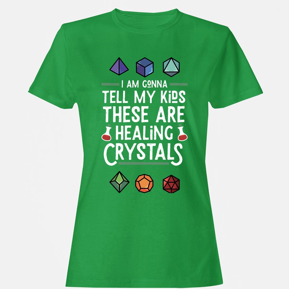 Healing Crystals Women's T-Shirt - Irish Green - 7