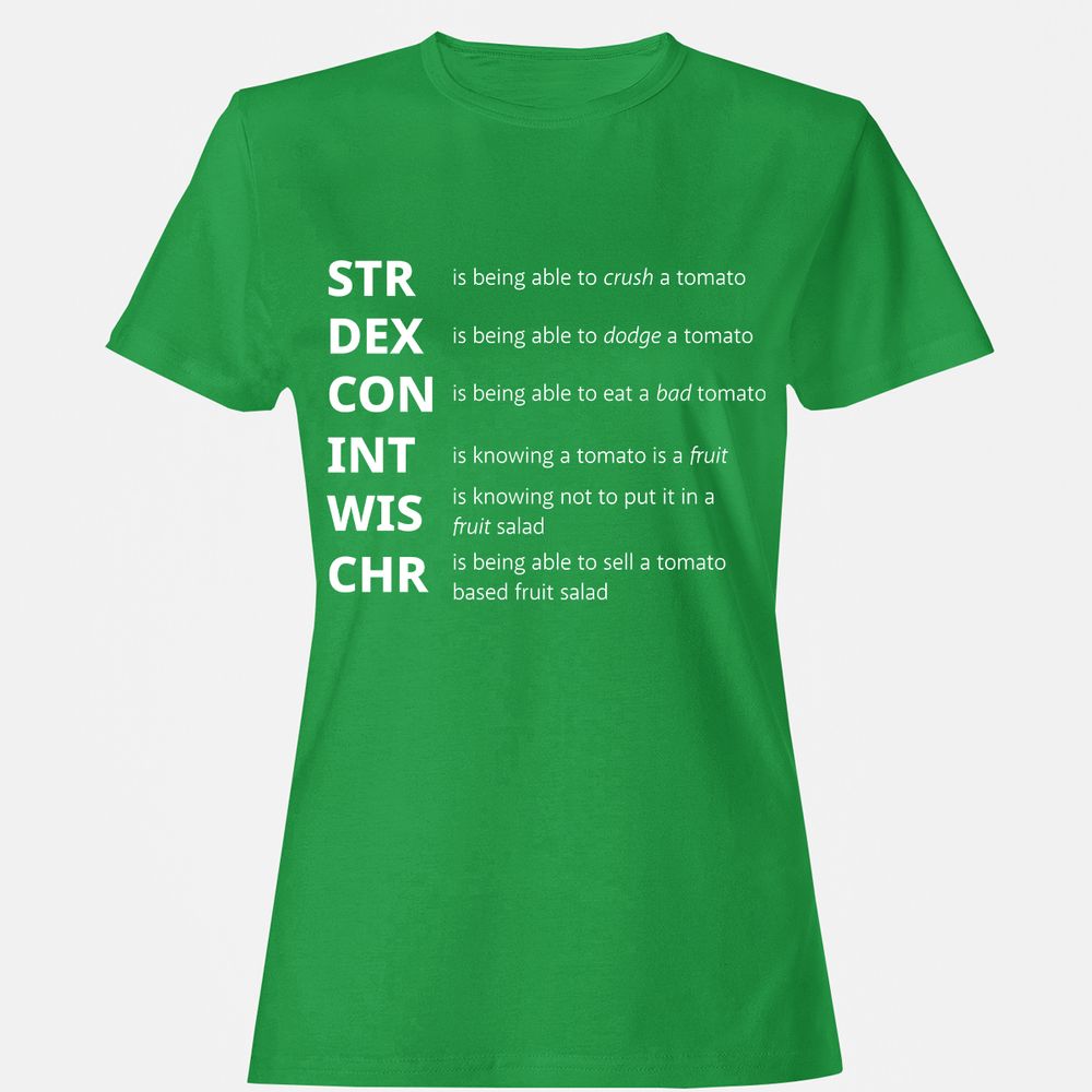 Tomato Stats – RPG Meme Edition - Irish Green - 7