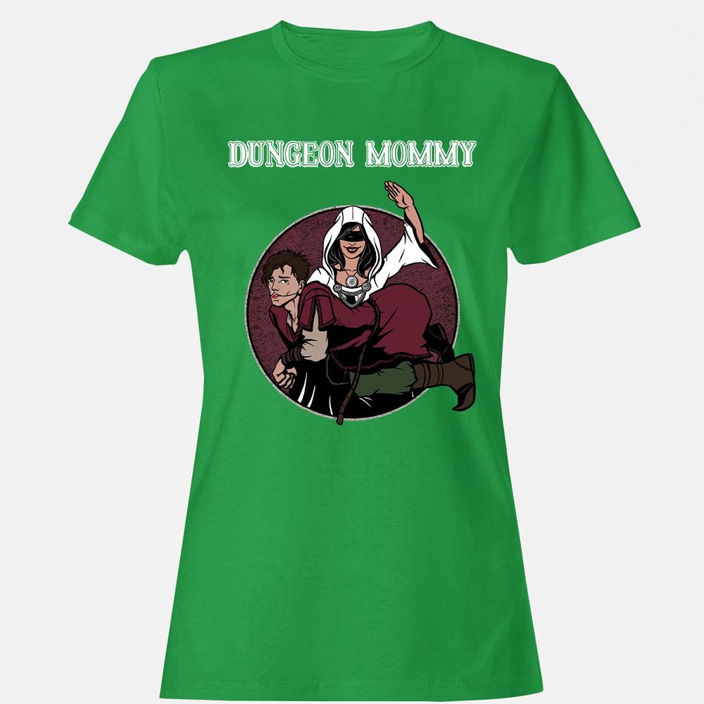 Dominant Dungeon Mommy Women's T-Shirt - Irish Green - 7