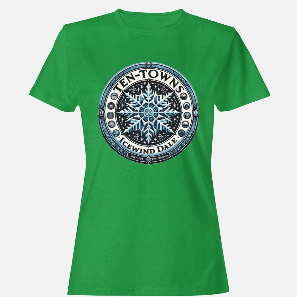 Ten-Towns Icewind Dale Women's T-Shirt - Irish Green - 7